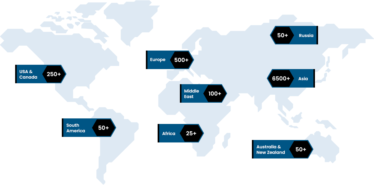 Amar Equipment - Global Equipment Footprint