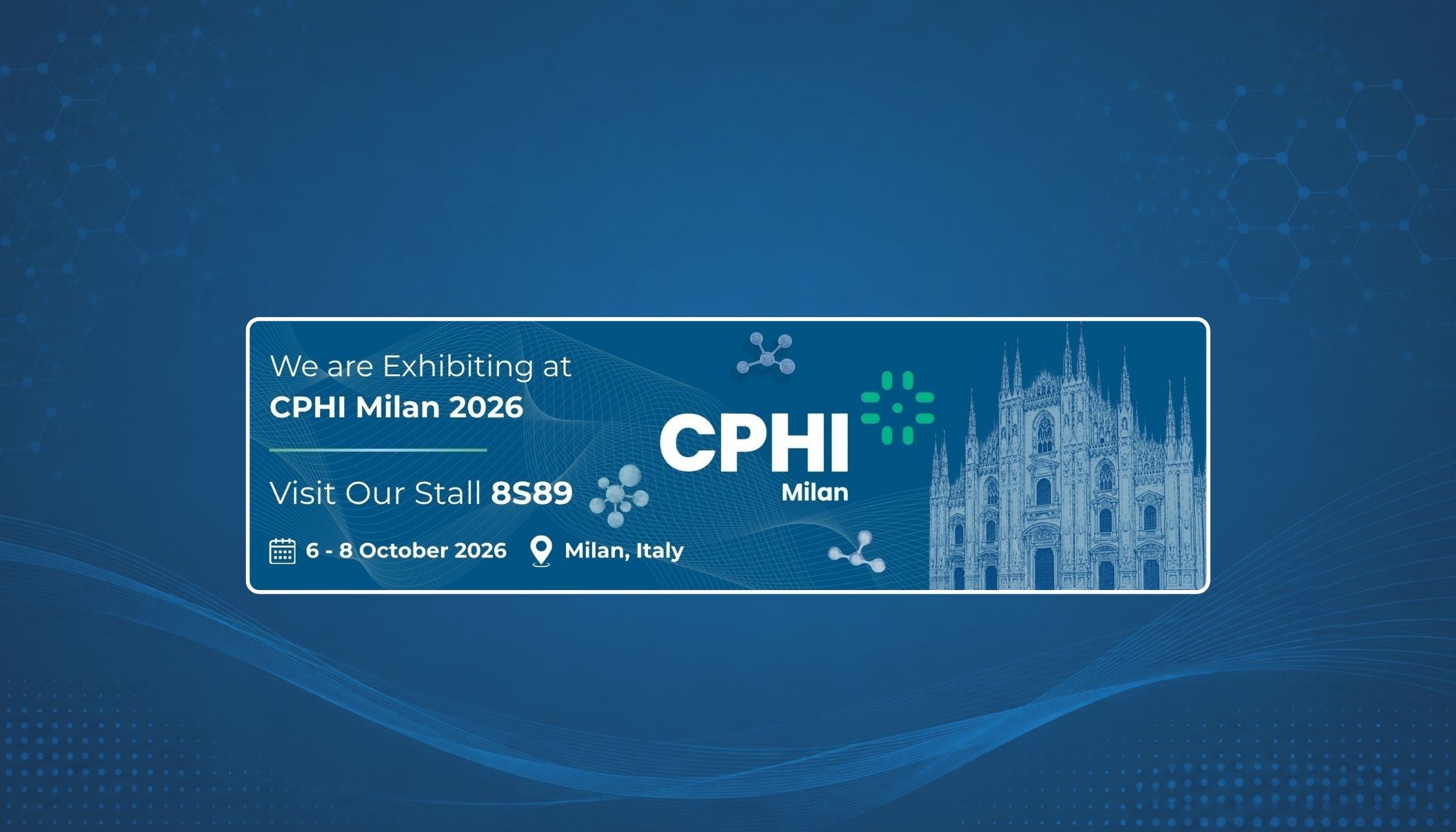 CPHI Milan 2026 Website Banner