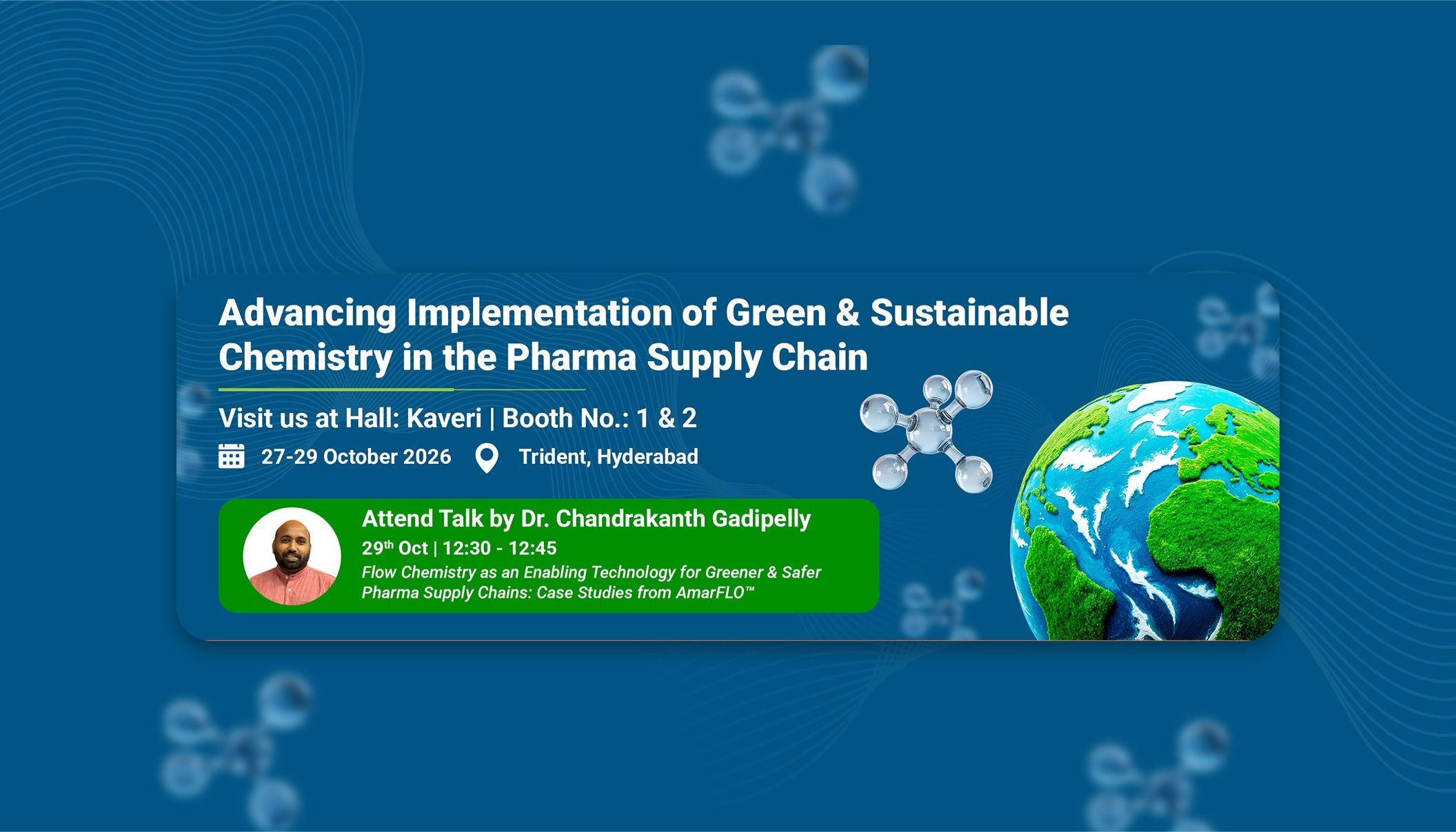 Green chemistry exhibition website banner